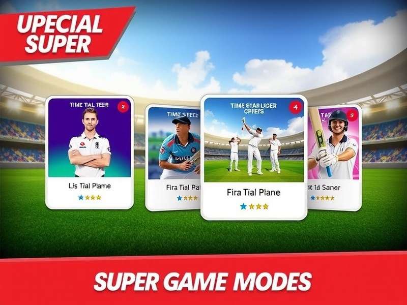 Diverse gameplay options in FIFASTARS Cricket FIFASTARS Super Game Modes
