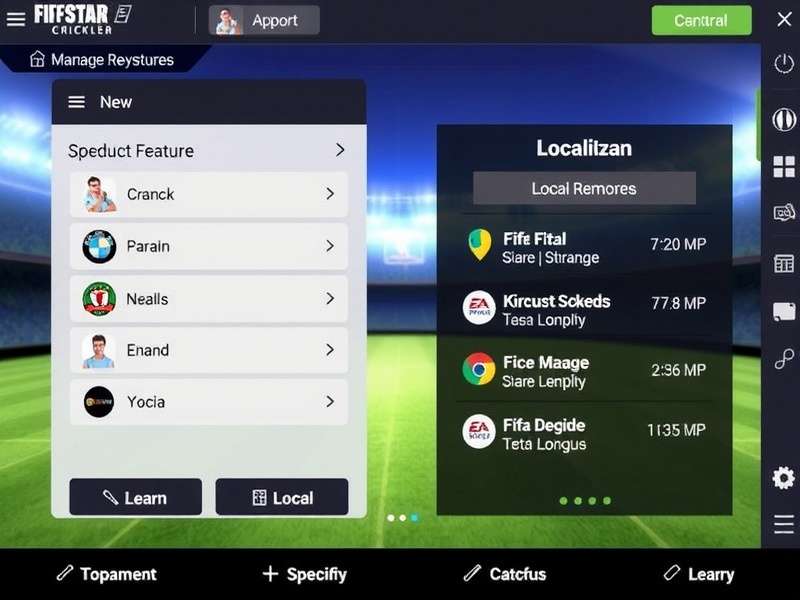Authentic Indian cricket experience Cricket FIFASTARS Super Localization Features