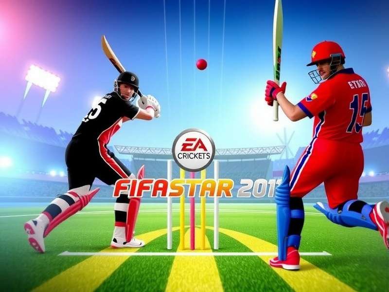 Intense cricket action in FIFASTARS Super Cricket FIFASTARS Super Gameplay Screenshot